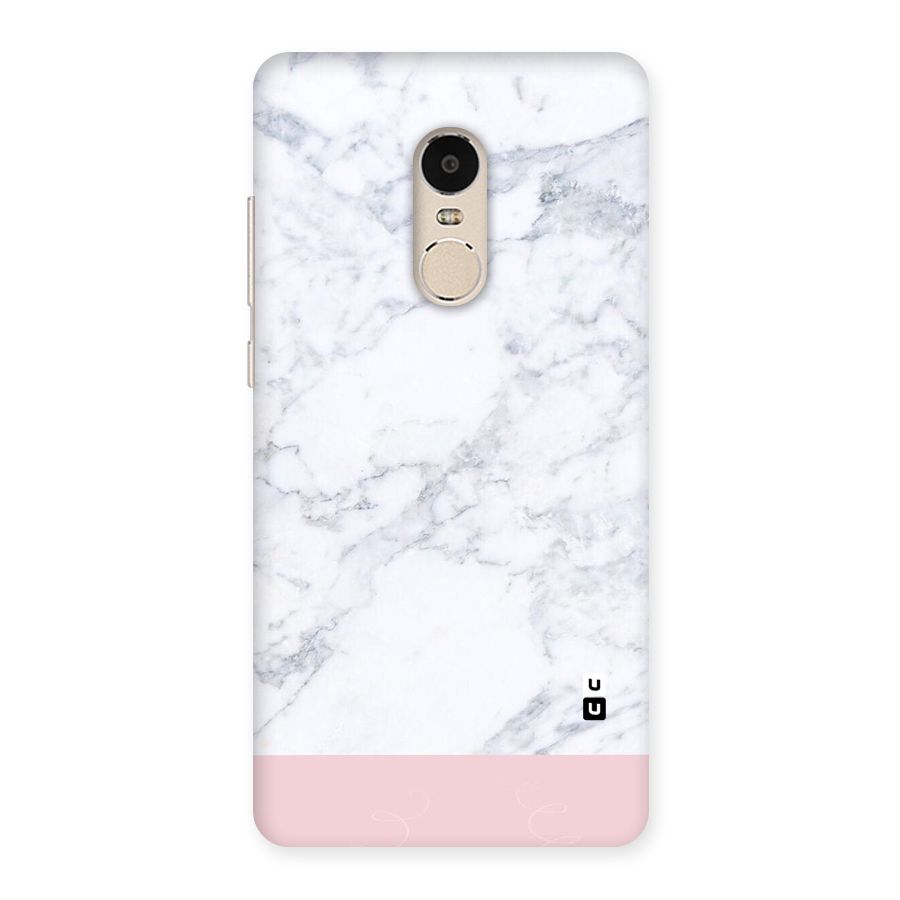 Pink White Merge Marble Back Case for Xiaomi Redmi Note 4