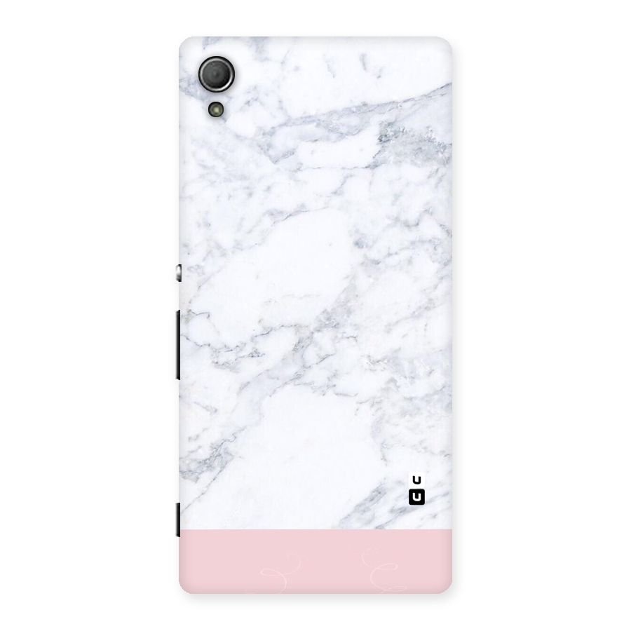 Pink White Merge Marble Back Case for Xperia Z4