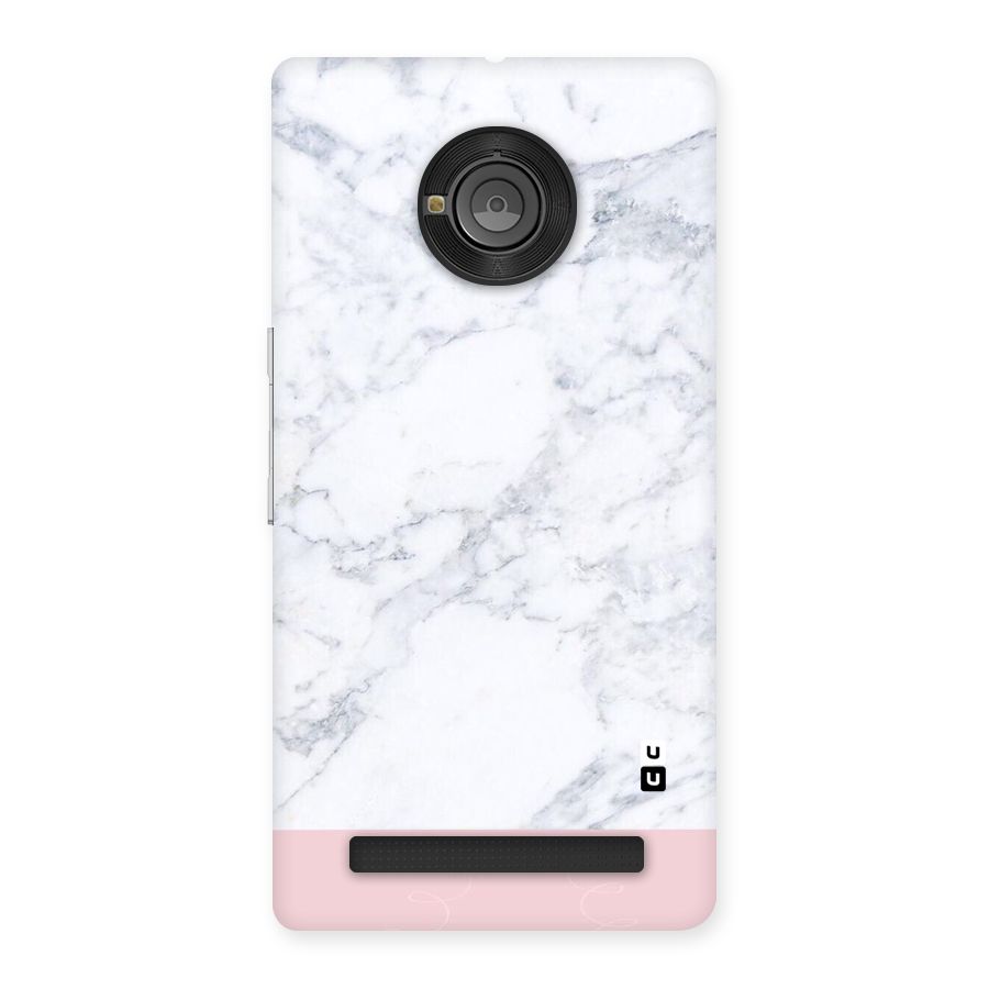 Pink White Merge Marble Back Case for Yu Yunique
