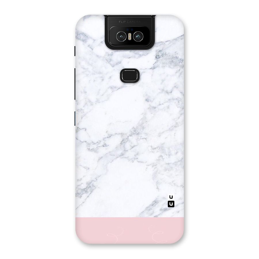 Pink White Merge Marble Back Case for Zenfone 6z