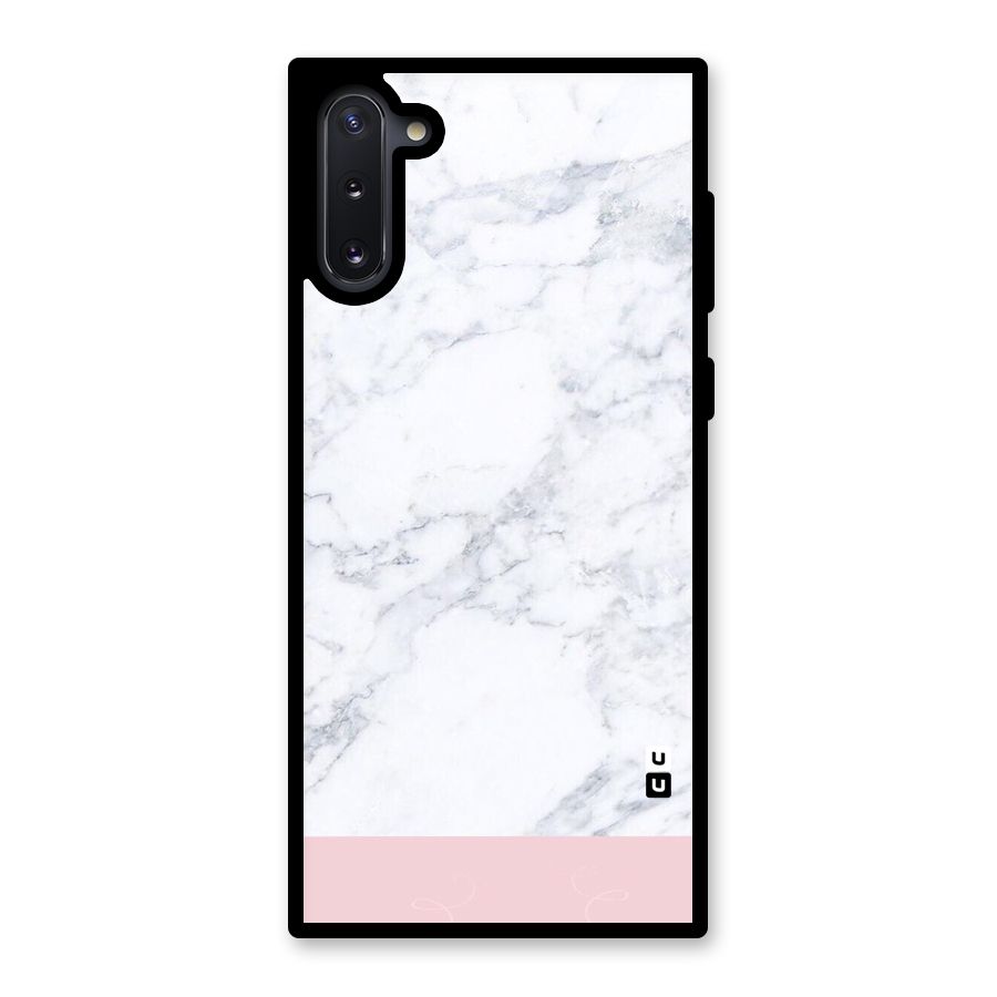 Pink White Merge Marble Glass Back Case for Galaxy Note 10