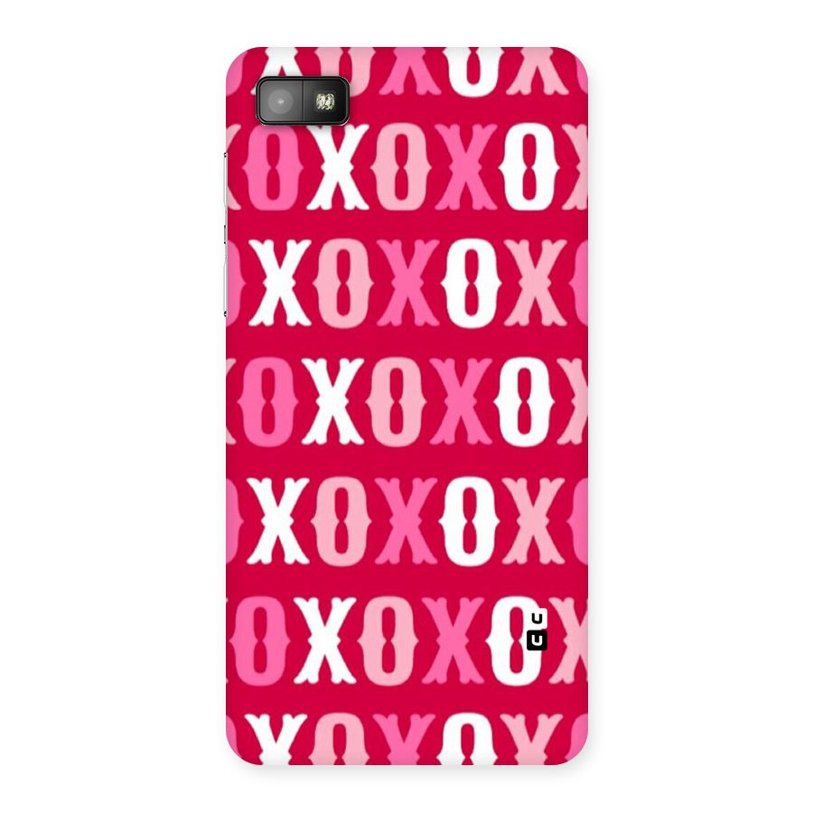 Pink White Xoxo Back Case for Blackberry Z10