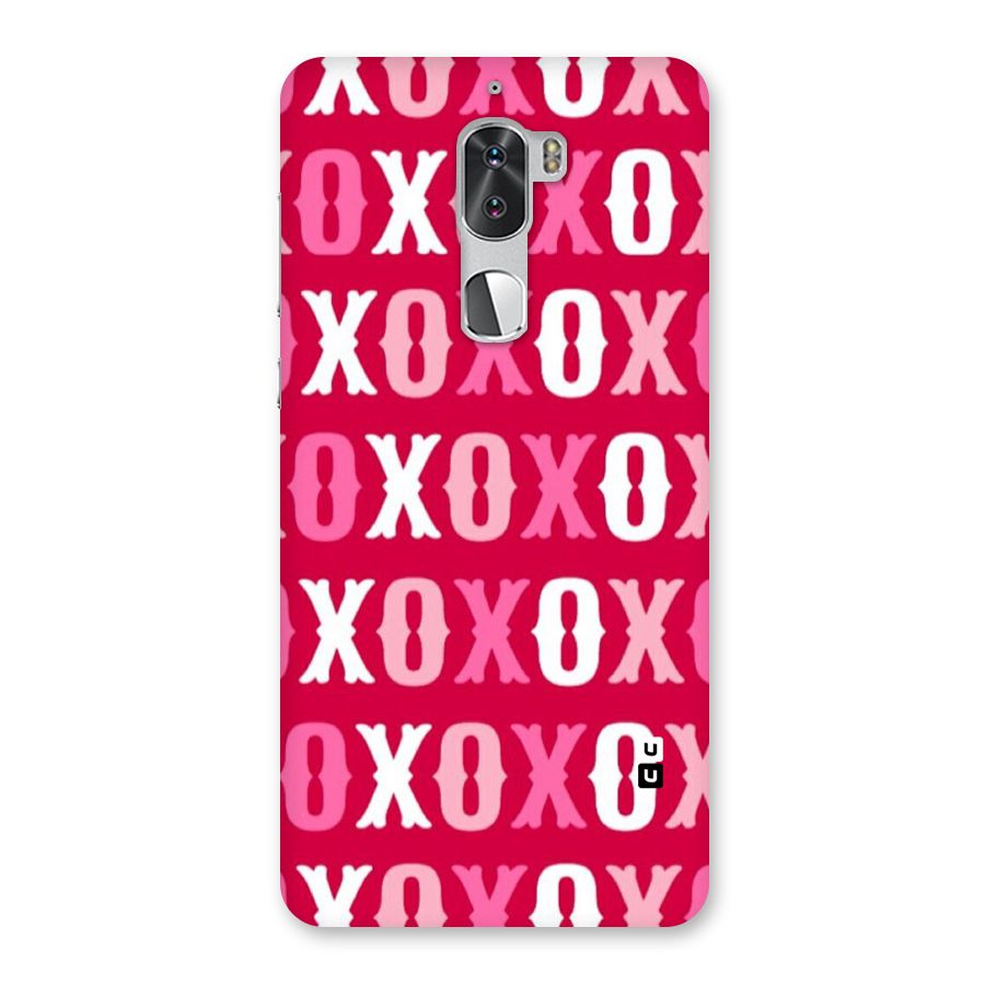 Pink White Xoxo Back Case for Coolpad Cool 1