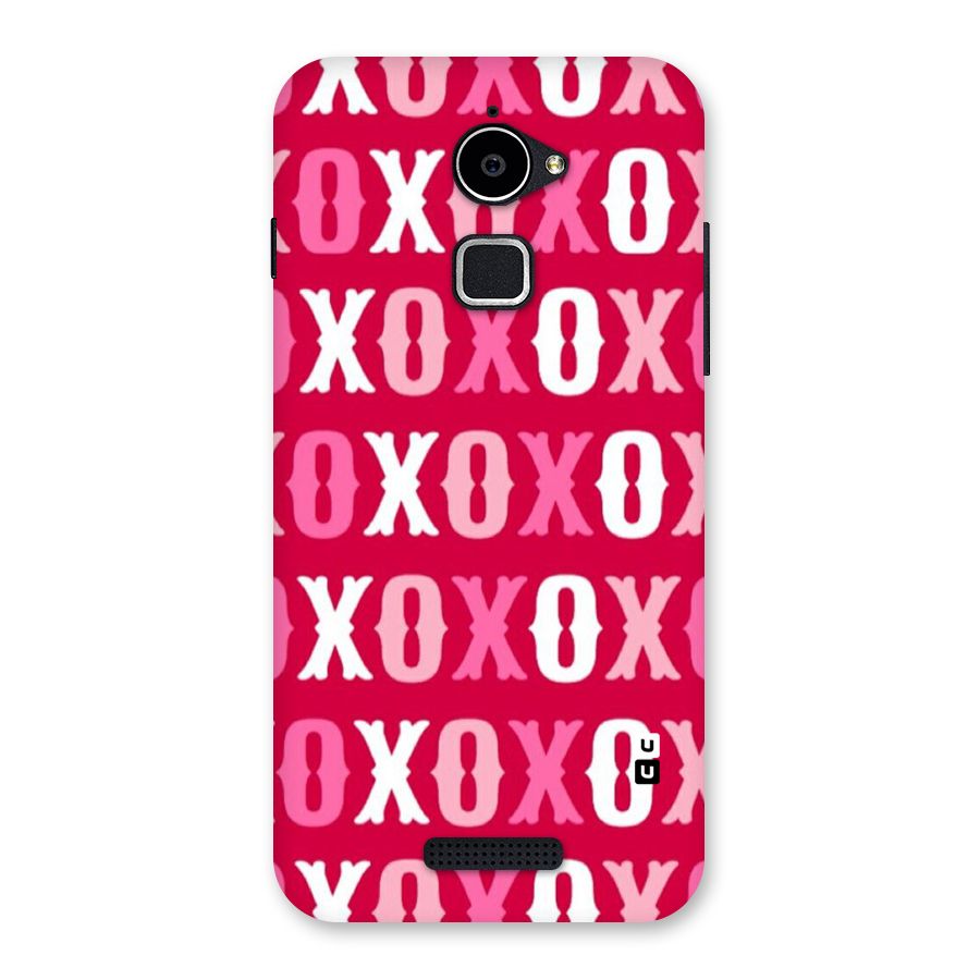 Pink White Xoxo Back Case for Coolpad Note 3 Lite