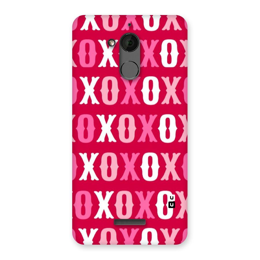 Pink White Xoxo Back Case for Coolpad Note 5