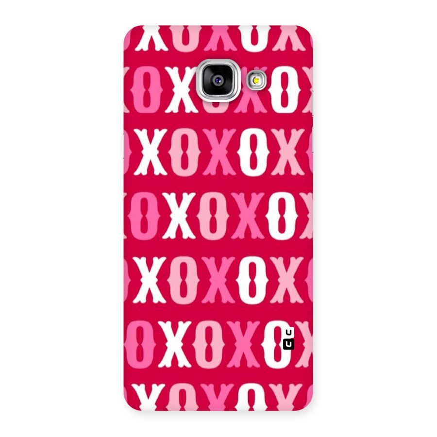 Pink White Xoxo Back Case for Galaxy A5 2016