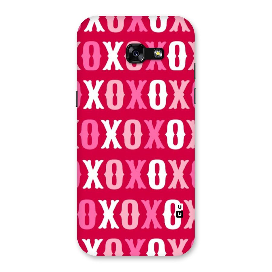 Pink White Xoxo Back Case for Galaxy A5 2017