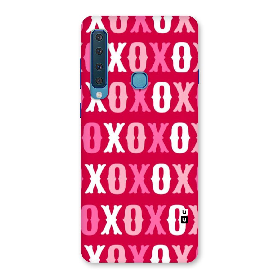 Pink White Xoxo Back Case for Galaxy A9 (2018)