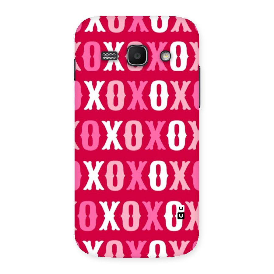 Pink White Xoxo Back Case for Galaxy Ace 3
