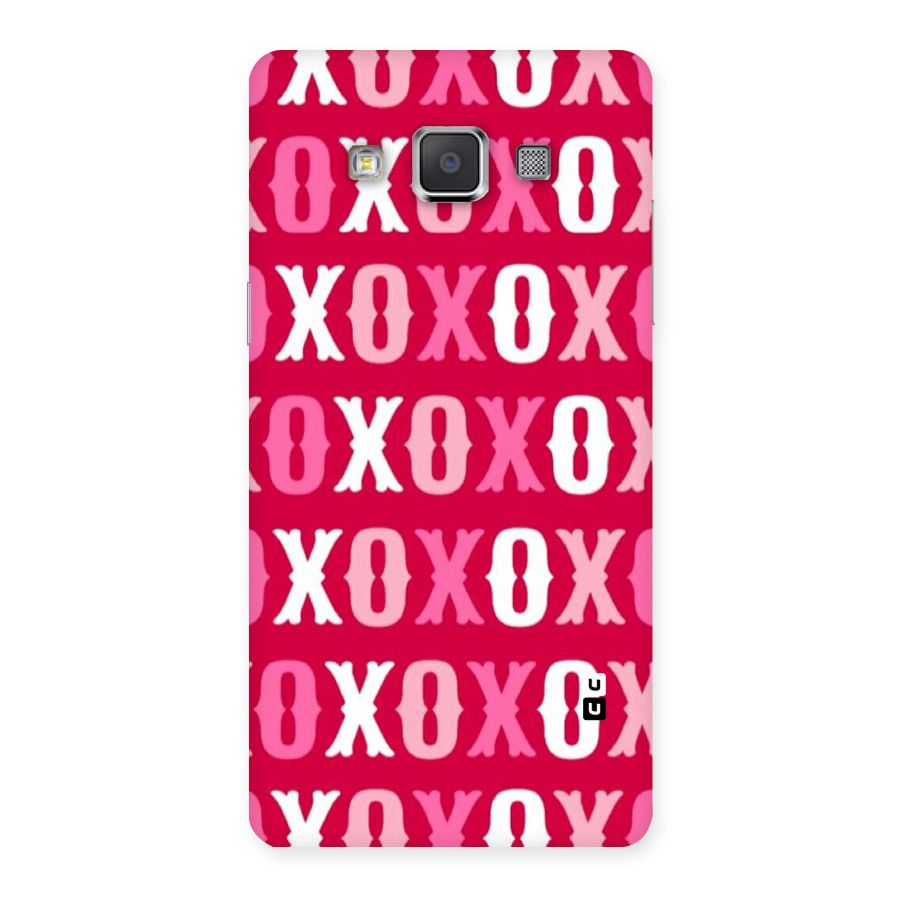 Pink White Xoxo Back Case for Galaxy Grand 3