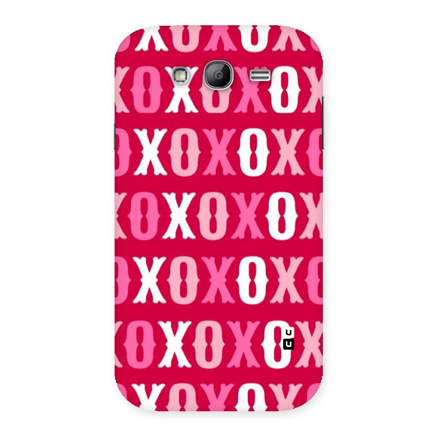 Pink White Xoxo Back Case for Galaxy Grand Neo