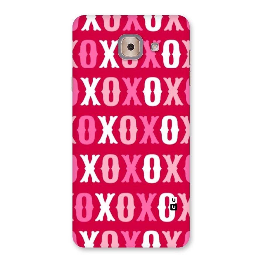 Pink White Xoxo Back Case for Galaxy J7 Max