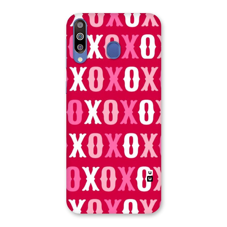 Pink White Xoxo Back Case for Galaxy M30