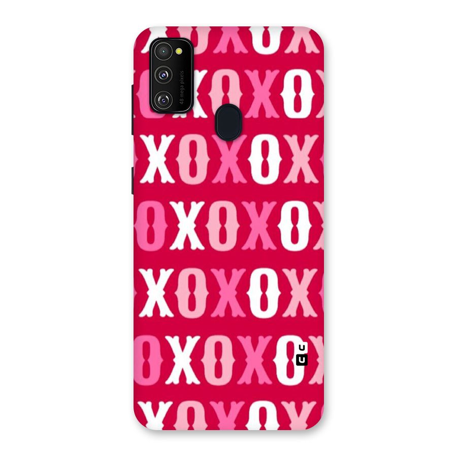 Pink White Xoxo Back Case for Galaxy M30s
