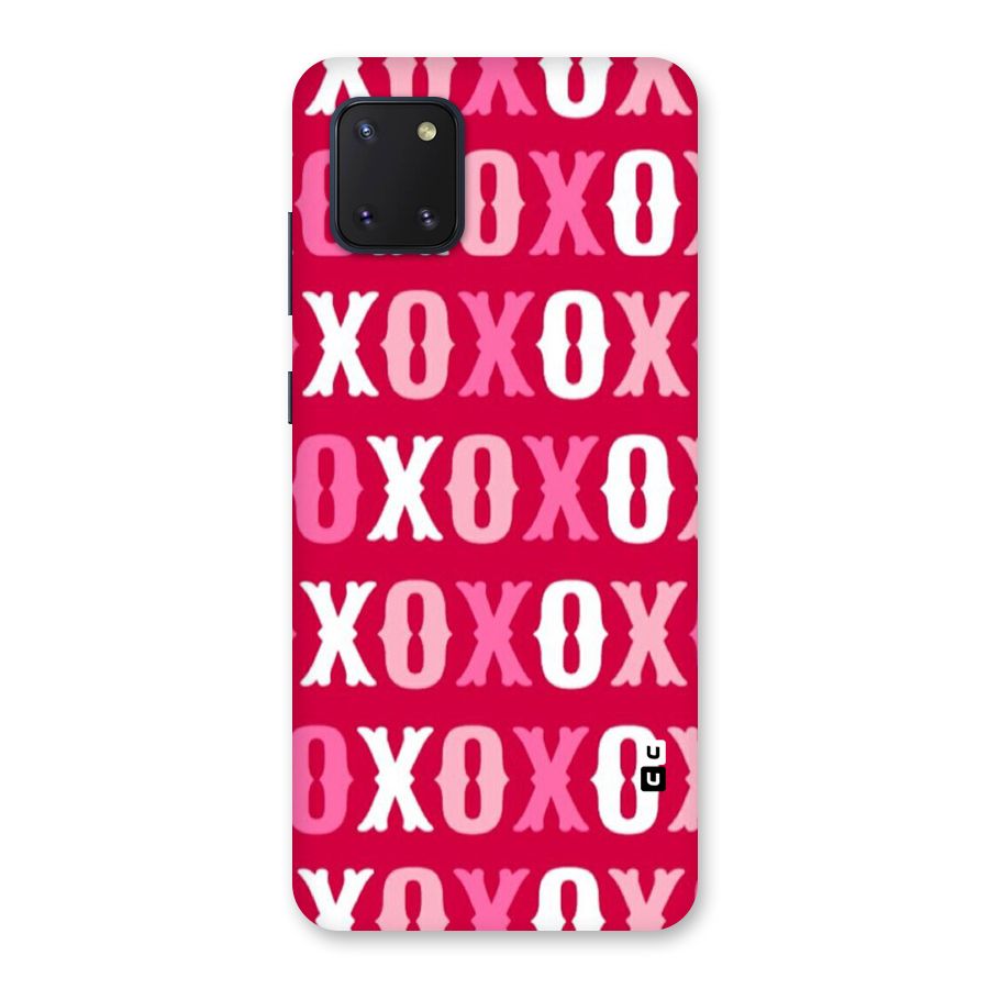 Pink White Xoxo Back Case for Galaxy Note 10 Lite