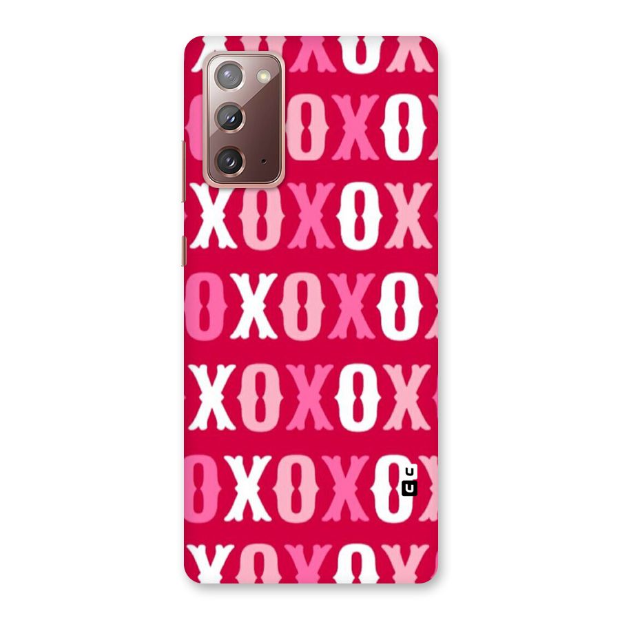 Pink White Xoxo Back Case for Galaxy Note 20
