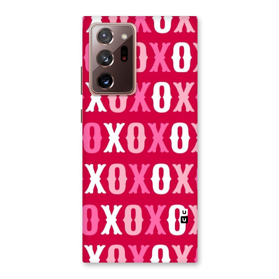 Pink White Xoxo Back Case for Galaxy Note 20 Ultra