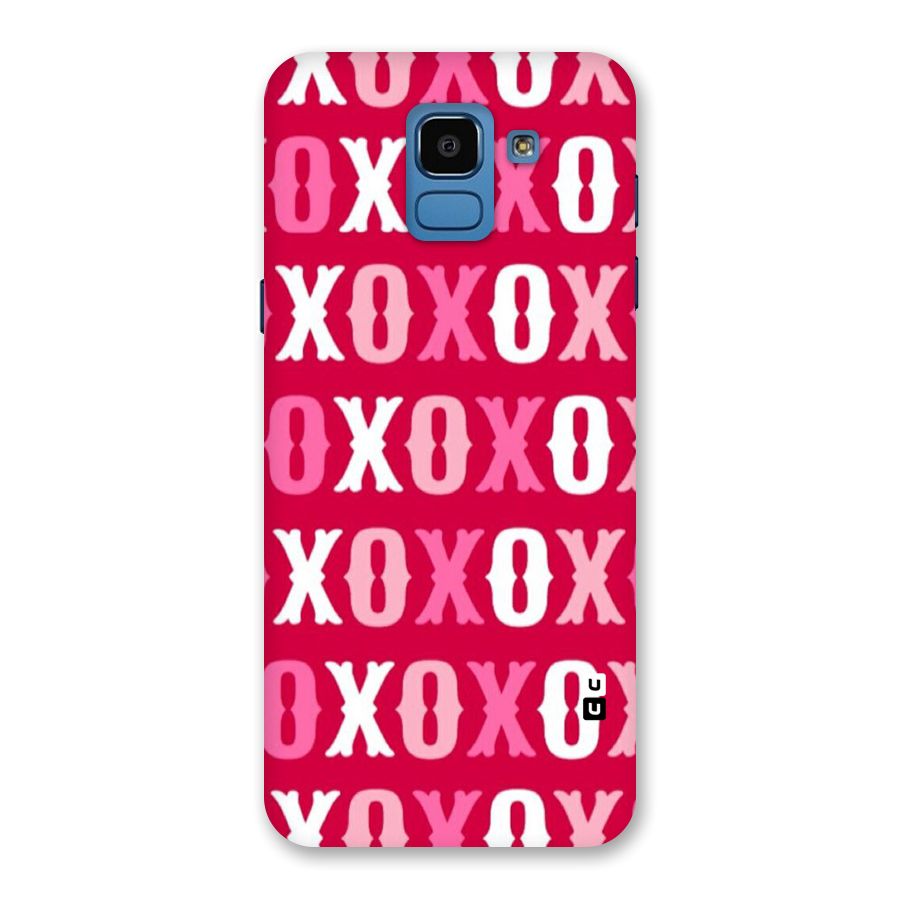 Pink White Xoxo Back Case for Galaxy On6