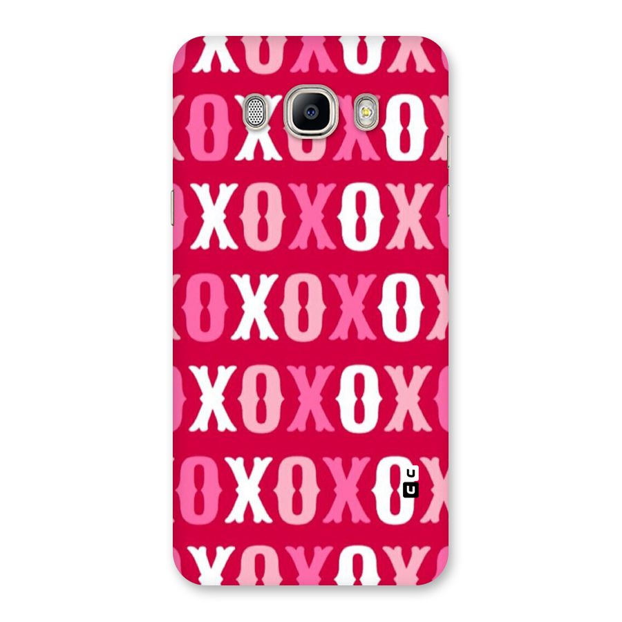 Pink White Xoxo Back Case for Galaxy On8