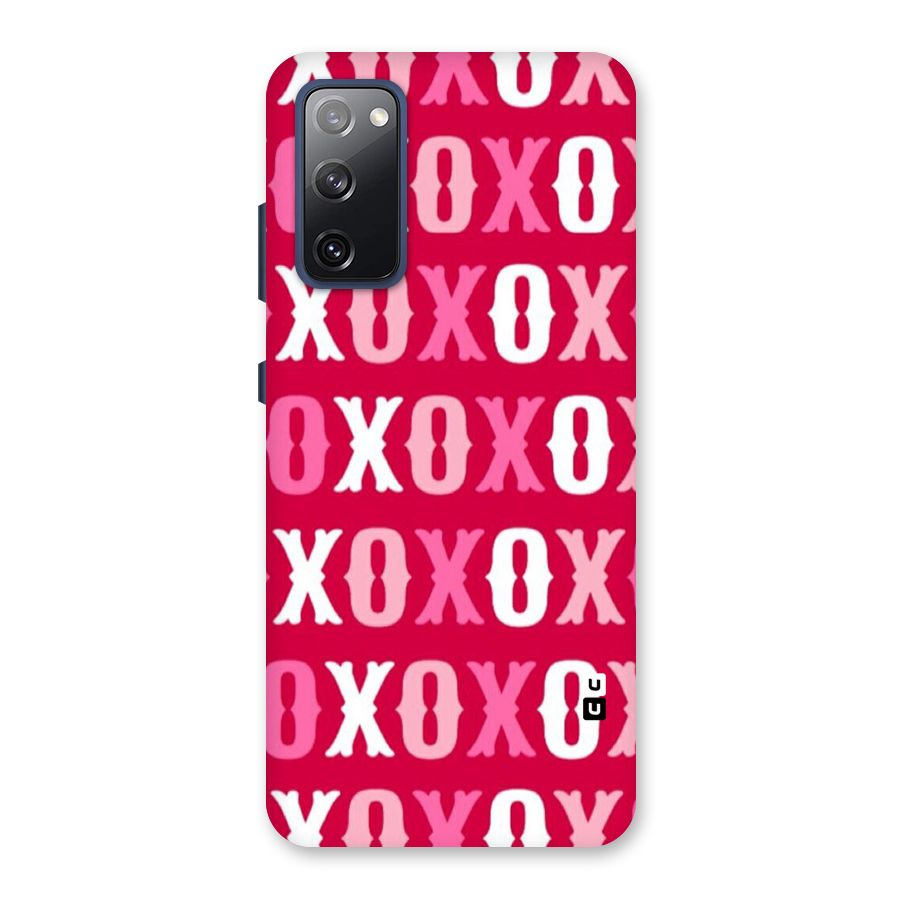 Pink White Xoxo Back Case for Galaxy S20 FE