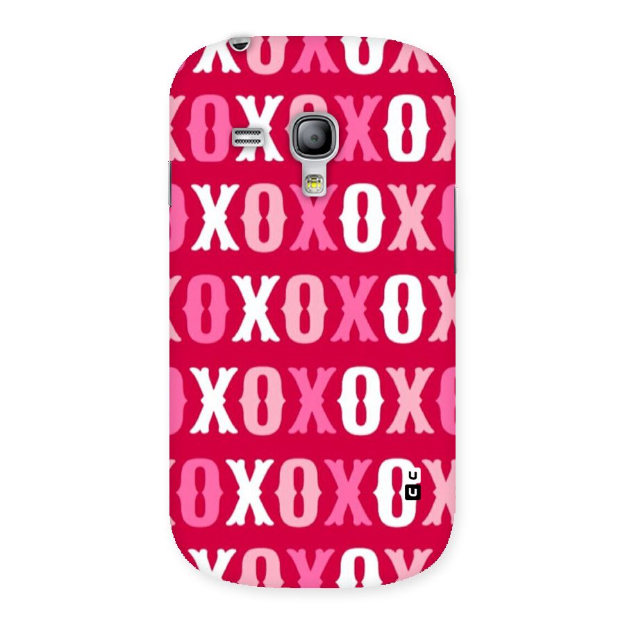 Pink White Xoxo Back Case for Galaxy S3 Mini