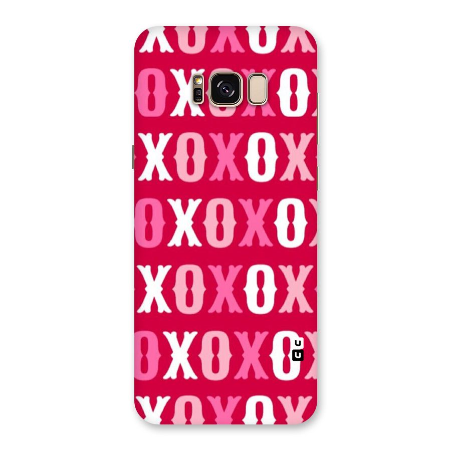 Pink White Xoxo Back Case for Galaxy S8 Plus
