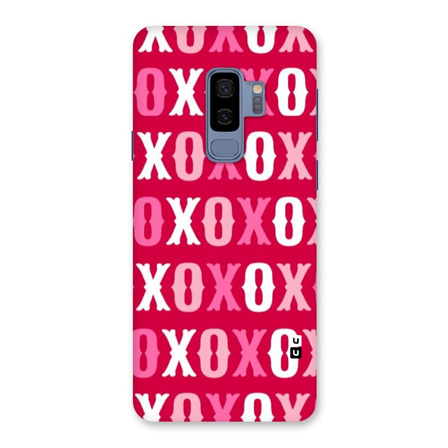 Pink White Xoxo Back Case for Galaxy S9 Plus