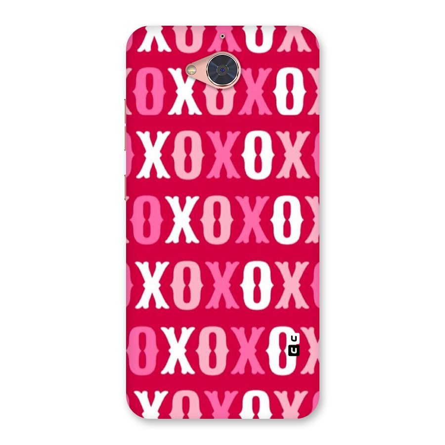 Pink White Xoxo Back Case for Gionee S6 Pro