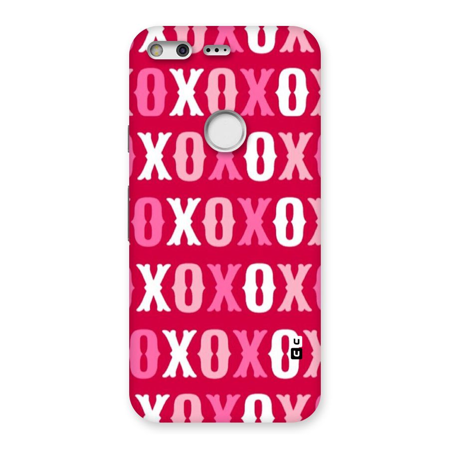 Pink White Xoxo Back Case for Google Pixel