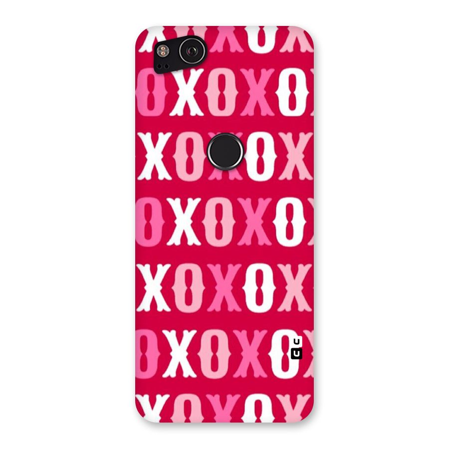 Pink White Xoxo Back Case for Google Pixel 2