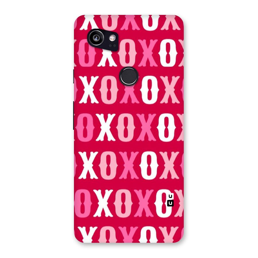 Pink White Xoxo Back Case for Google Pixel 2 XL