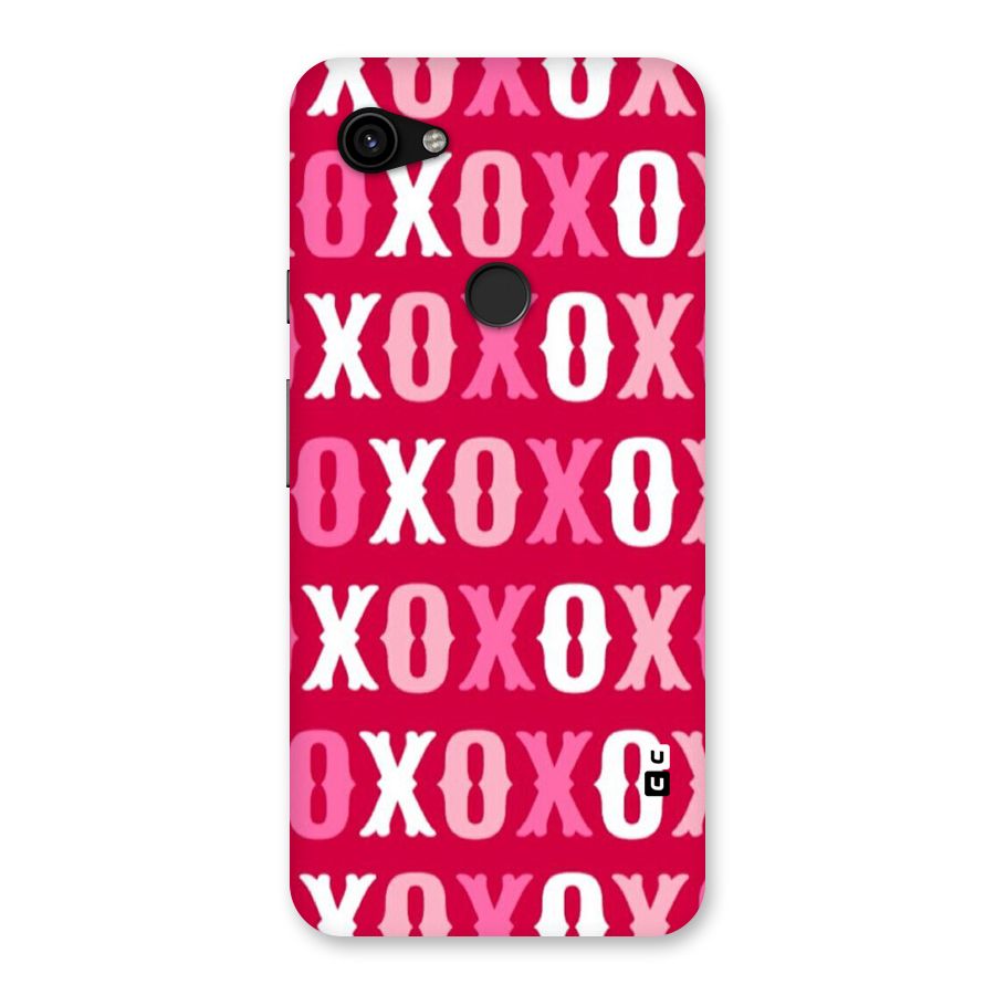 Pink White Xoxo Back Case for Google Pixel 3a XL