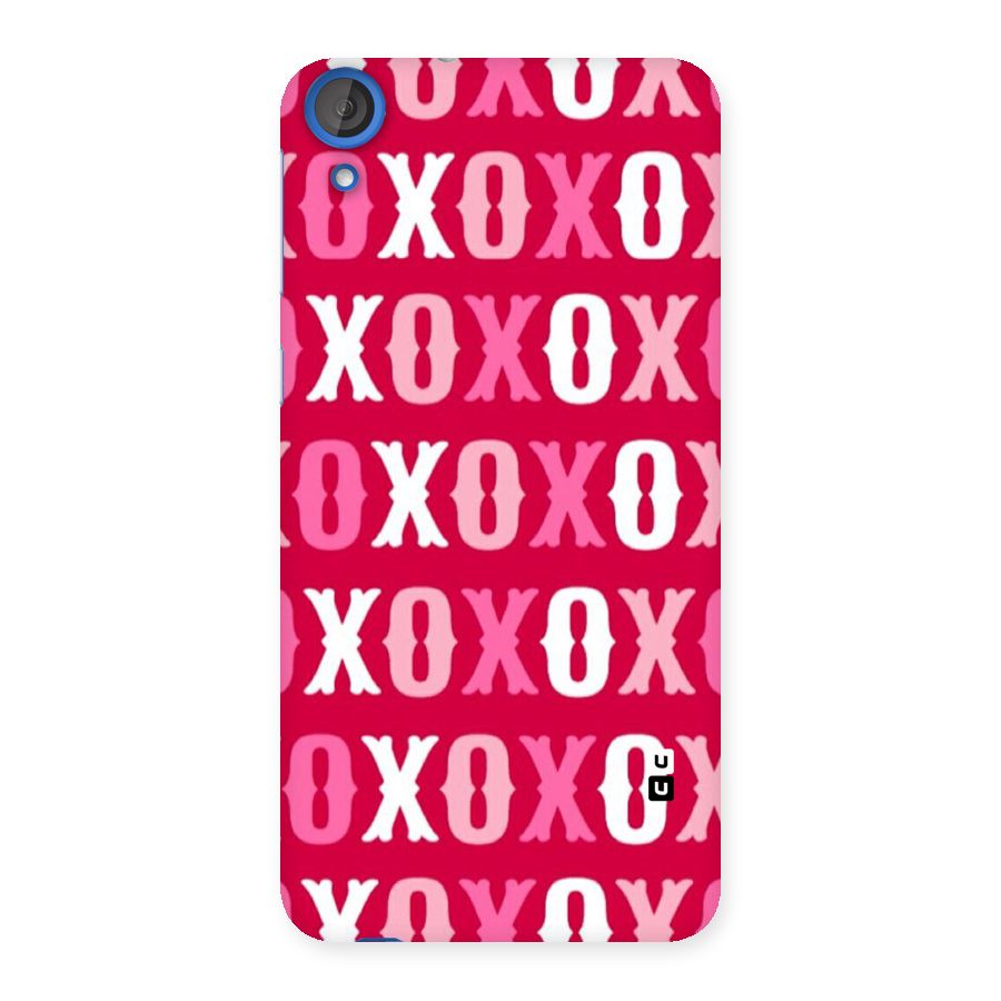 Pink White Xoxo Back Case for HTC Desire 820