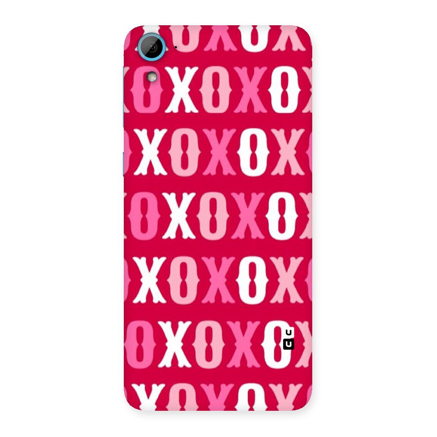 Pink White Xoxo Back Case for HTC Desire 826