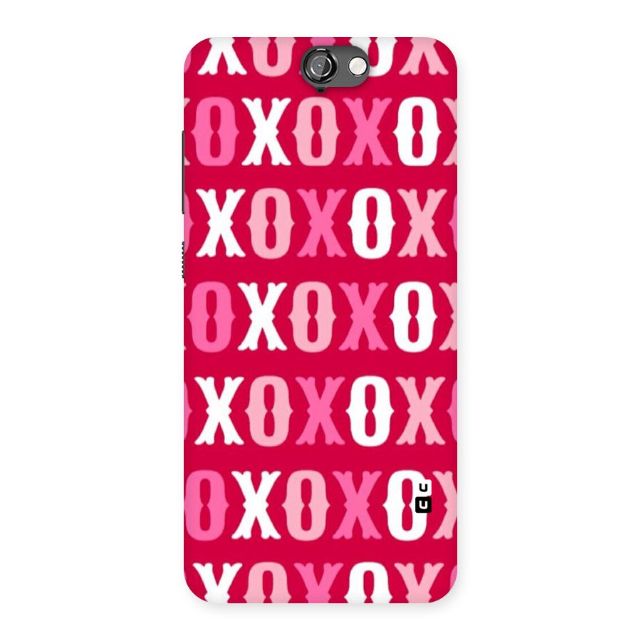 Pink White Xoxo Back Case for HTC One A9