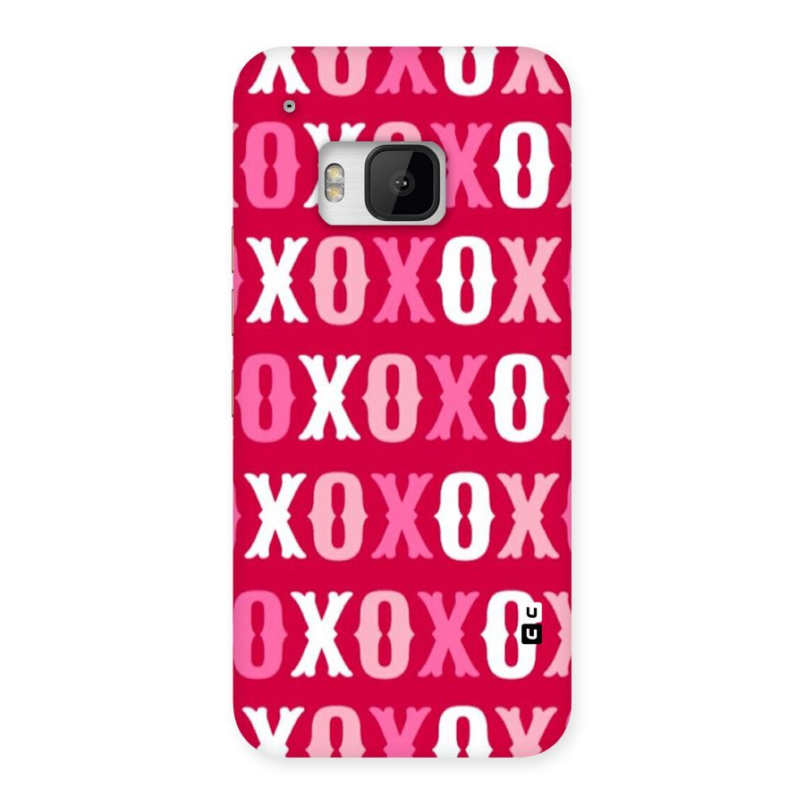 Pink White Xoxo Back Case for HTC One M9