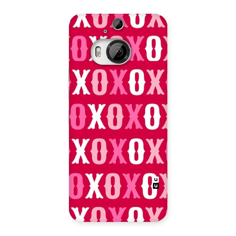 Pink White Xoxo Back Case for HTC One M9 Plus