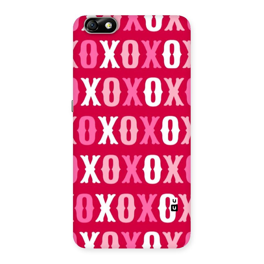 Pink White Xoxo Back Case for Honor 4X