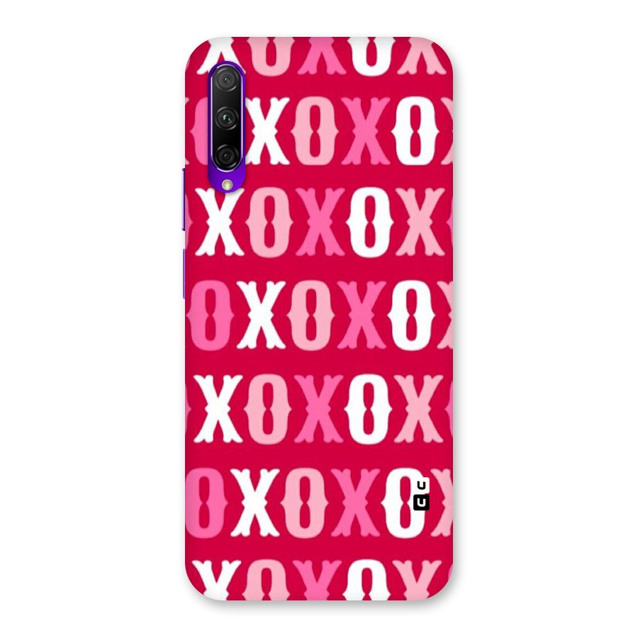 Pink White Xoxo Back Case for Honor 9X Pro