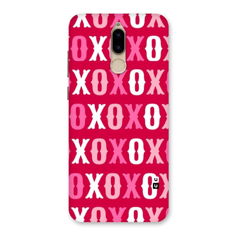 Pink White Xoxo Back Case for Honor 9i