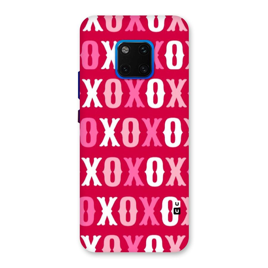 Pink White Xoxo Back Case for Huawei Mate 20 Pro