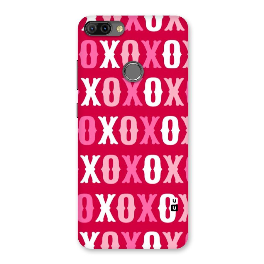 Pink White Xoxo Back Case for Infinix Hot 6 Pro