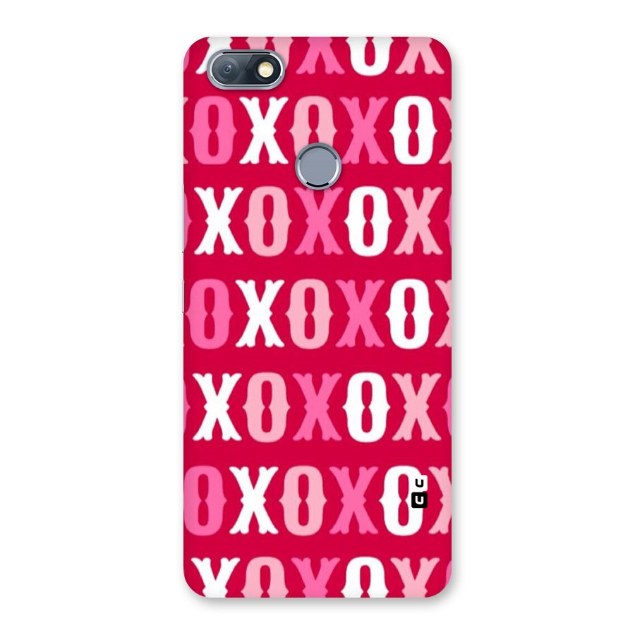 Pink White Xoxo Back Case for Infinix Note 5