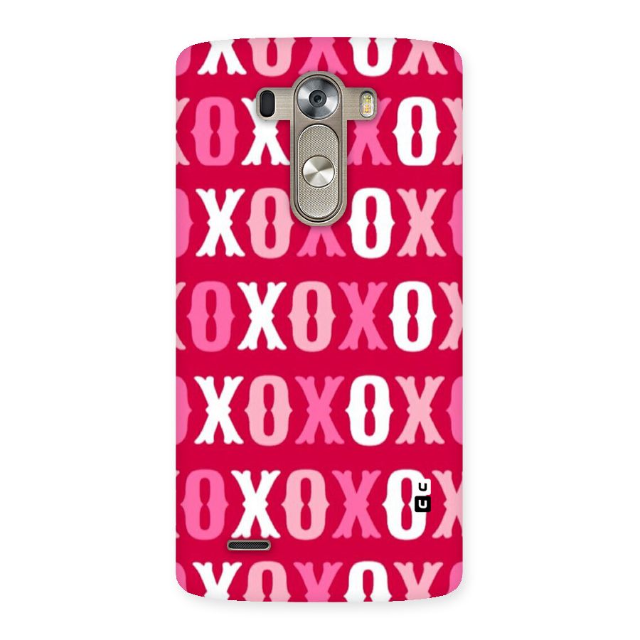 Pink White Xoxo Back Case for LG G3