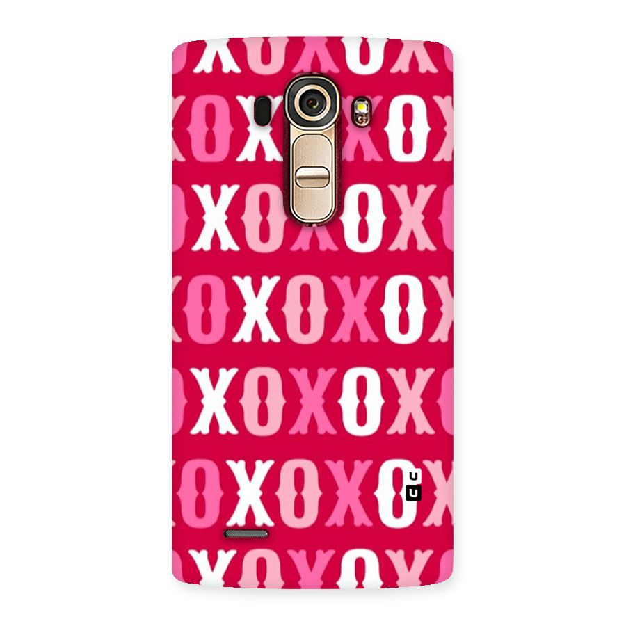 Pink White Xoxo Back Case for LG G4