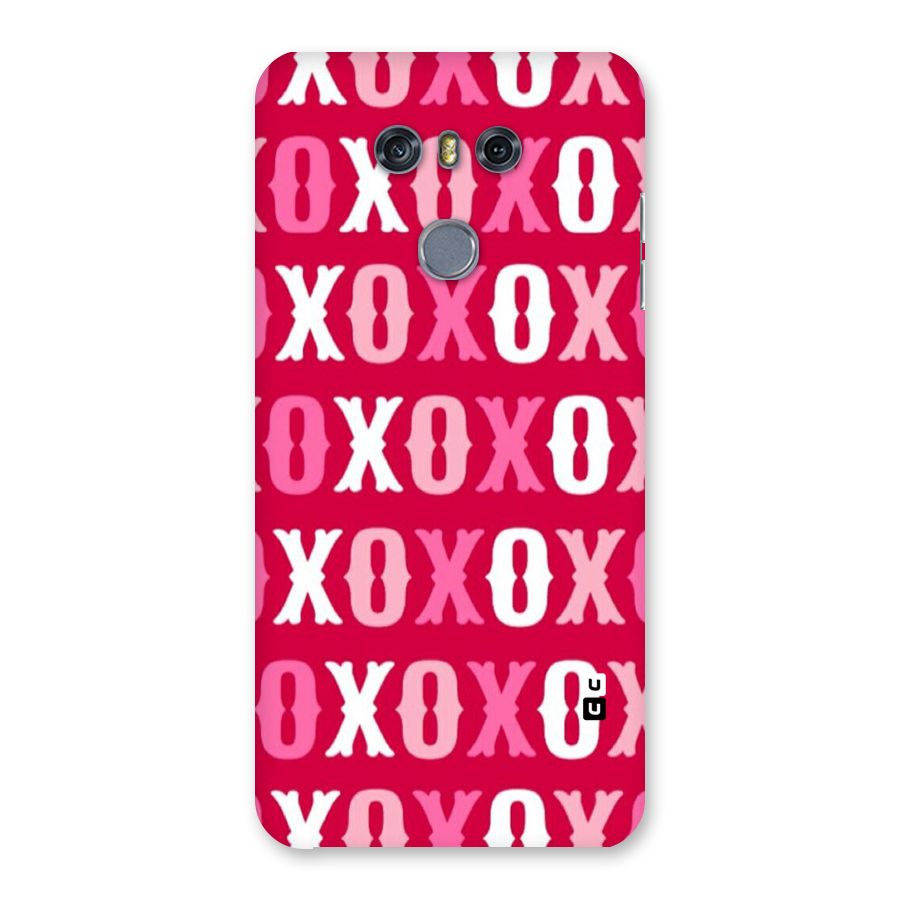 Pink White Xoxo Back Case for LG G6