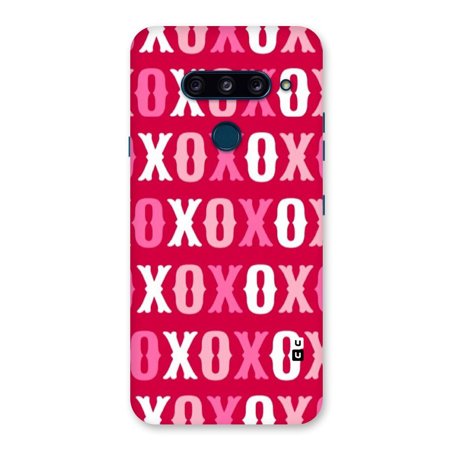 Pink White Xoxo Back Case for LG  V40 ThinQ