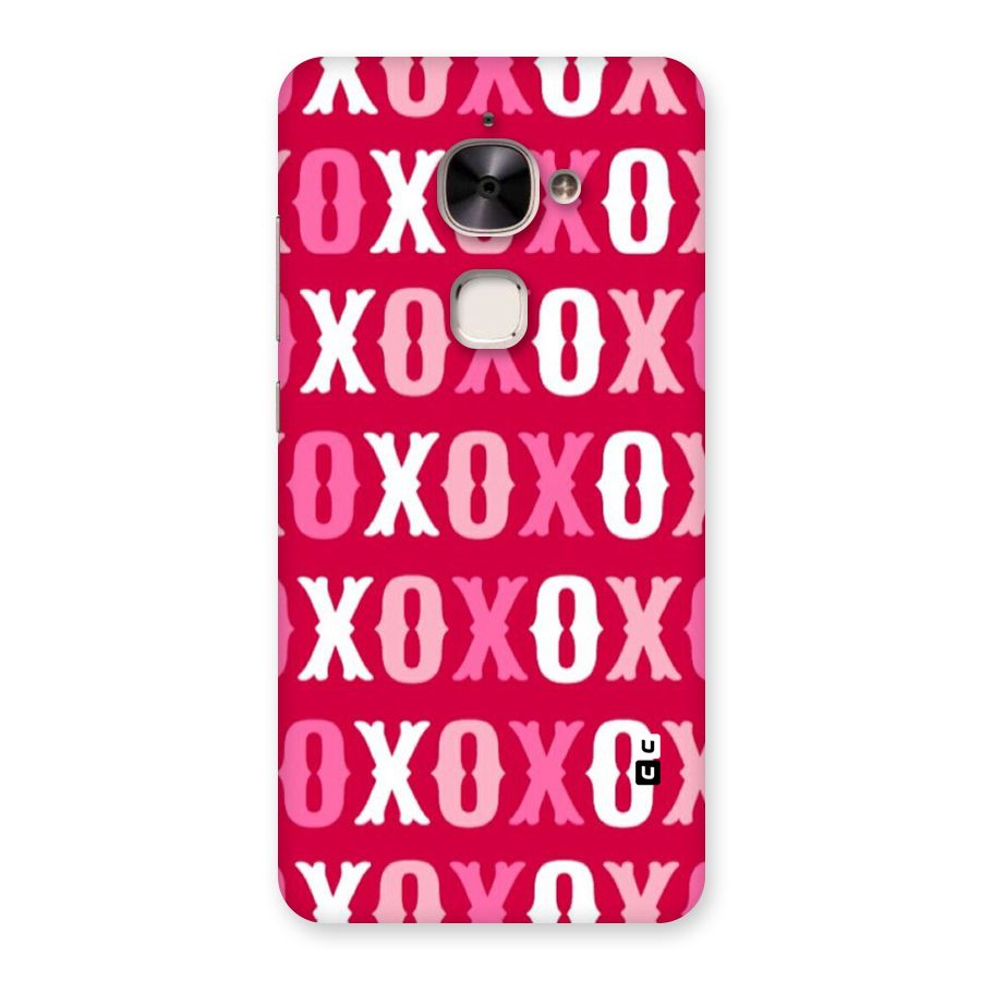 Pink White Xoxo Back Case for Le 2