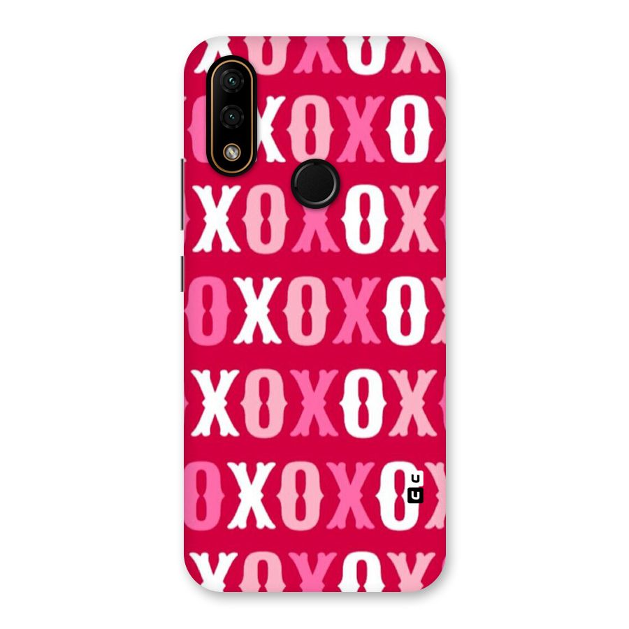 Pink White Xoxo Back Case for Lenovo A6 Note