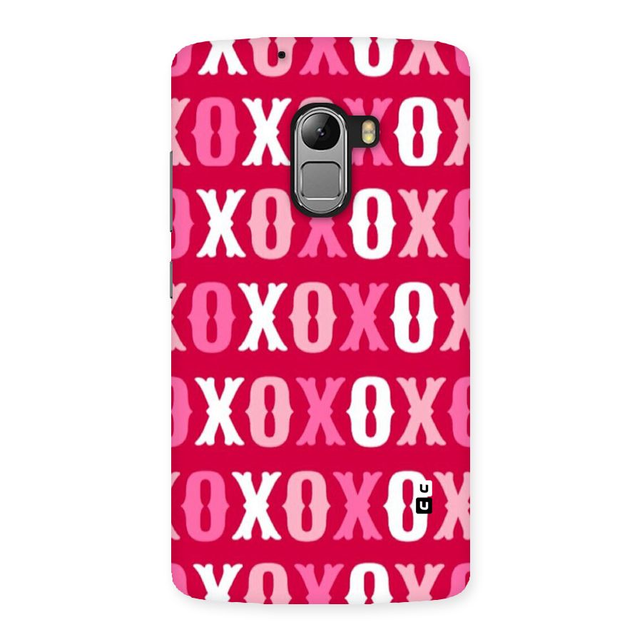 Pink White Xoxo Back Case for Lenovo K4 Note